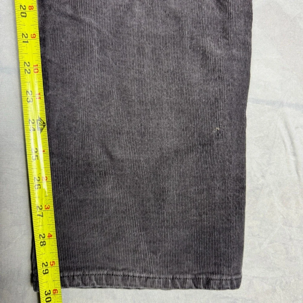 Banana Republic Mens Corduroy Pants Gray Slim‎ Fit Straight Leg Size 36x30